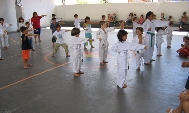 Benefícios do karate para crianças